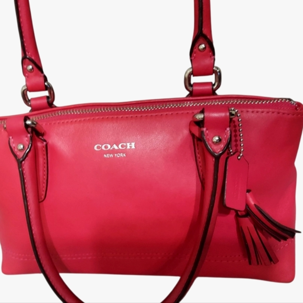Coach Legacy Mini Leather Tassel Shoulder Bag EUC - Picture 10 of 11